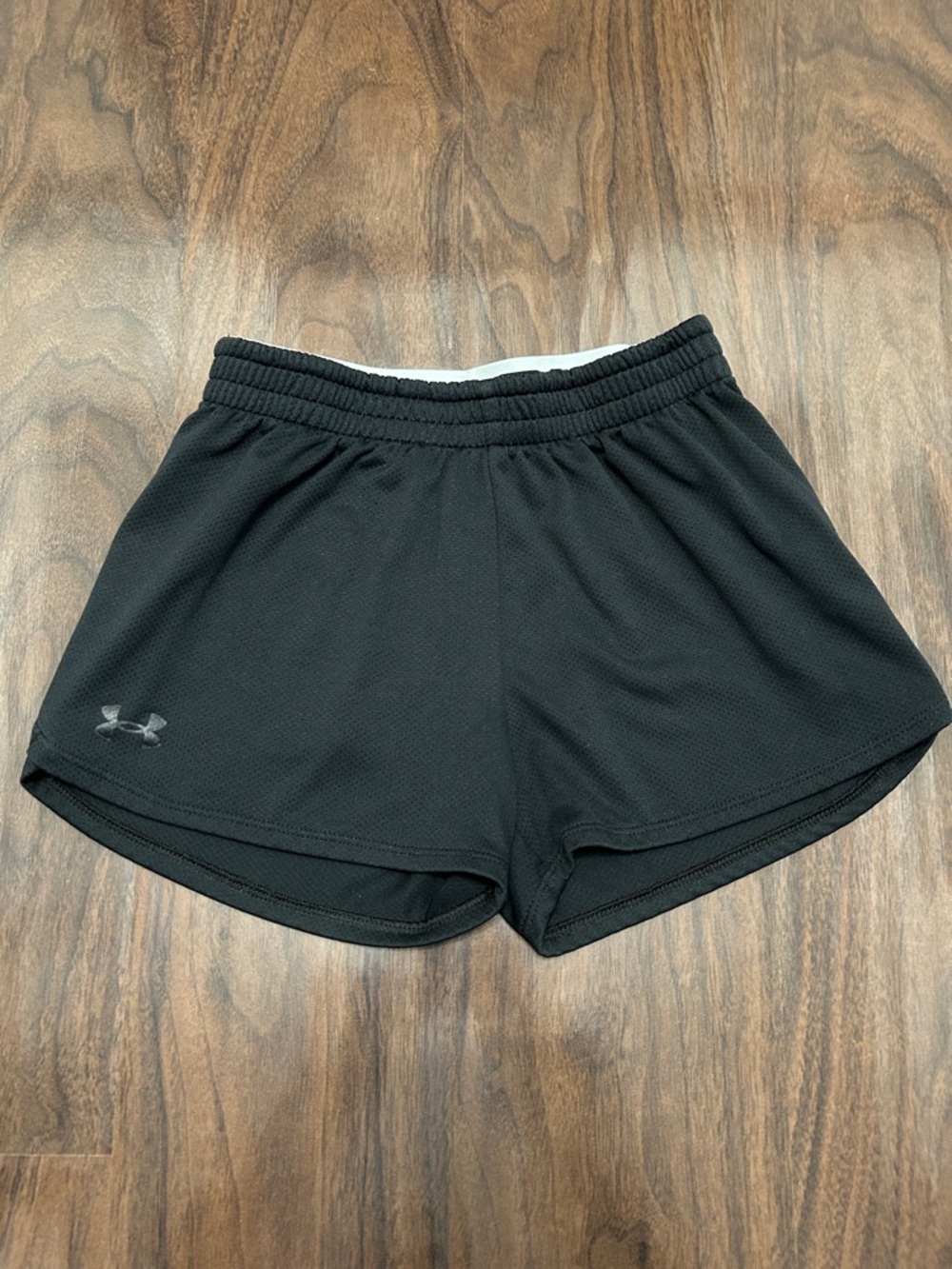 Under Armour Black Girls' Athletic Mesh Shorts
